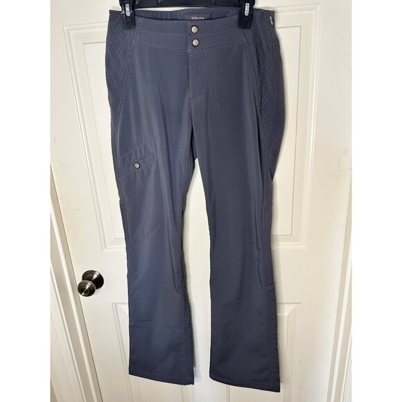 Title Nine Womens Outdoor Pants Size 4 Softshell Ski pant Flare Style Cargo Pock - Picture 2 of 8